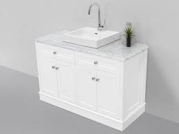Traditional Freestanding Vanity with a Marble Top